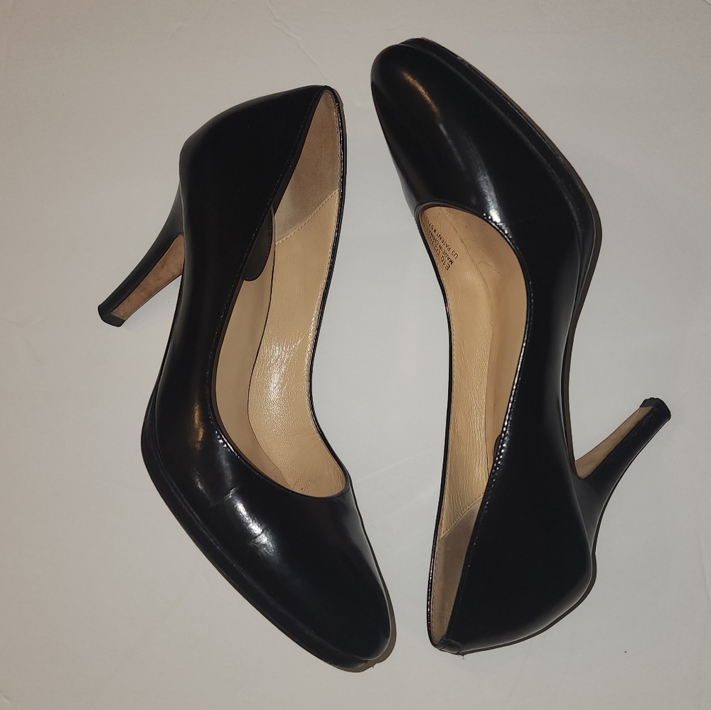 Cole Haan Nikeair Women's Black Leather Heels Shoes Size 6 B